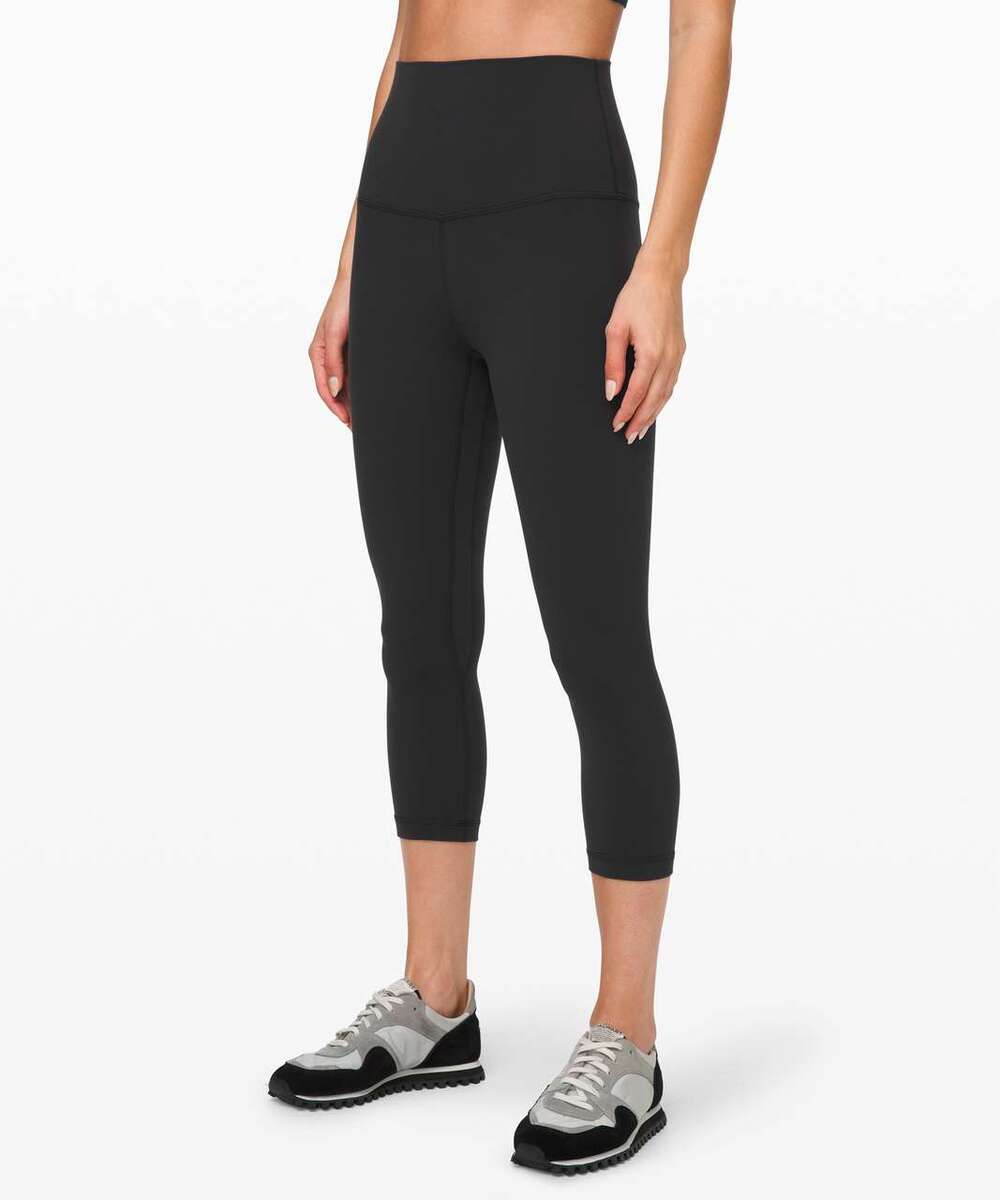 Lululemon Align Crop 21" Legging Size 4 Black *Super High Rise Yoga Gym